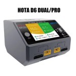 New Arrival HOTA D6 Pro Dual AC 200W 650W 15A Balance Charger Discharger With Wireless Charging for RC Life Lilon NiCd